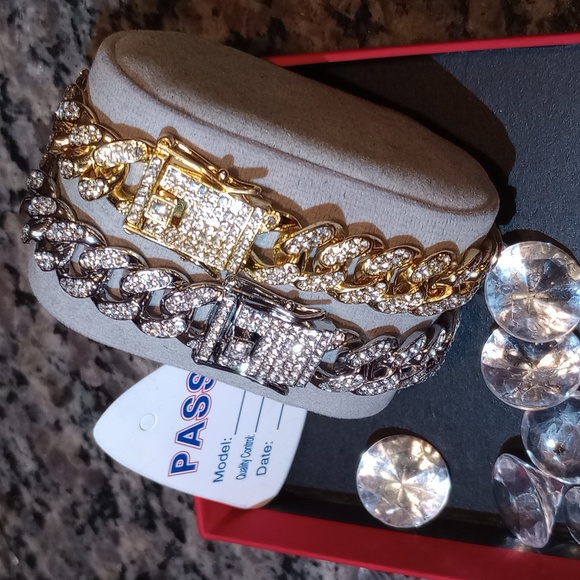 Two Bracelet Australian Prototype. Real Lab Diamonds VVS CLARITY & Gold 4x's Wat